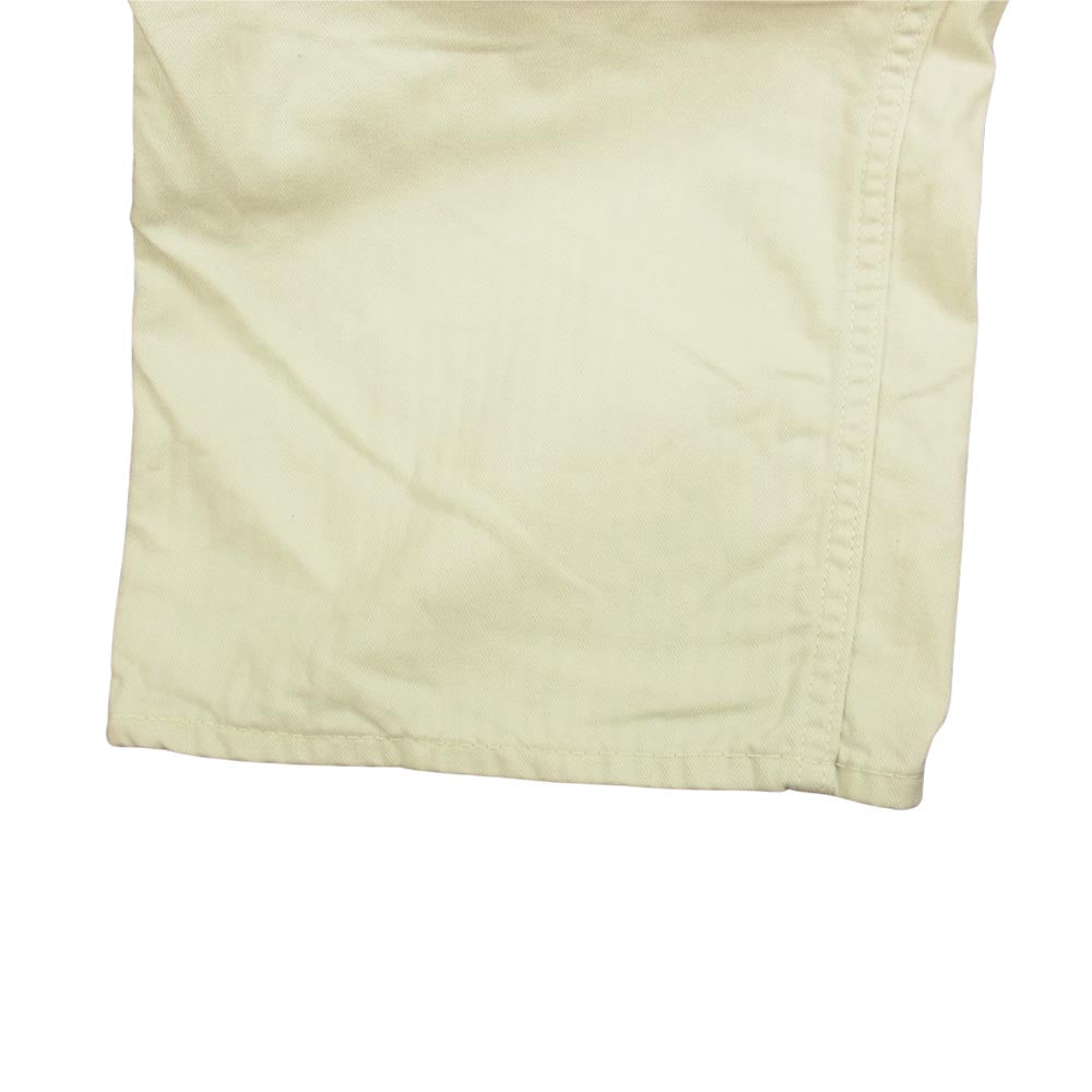The REAL McCOY'S ザリアルマッコイズ 8HU WHITE HBT DOUBLE KNEE TROUSERS ホワイト ヘリンボーン ダブルニー トラウザーズ ワーク パンツ ホワイト系 32【中古】