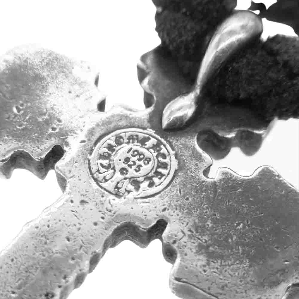 CHROME HEARTS クロムハーツ(原本無) FILIG CROSS XSM LB フィリグリークロスXS レザーブレイド シルバー系 ブラック系【中古】