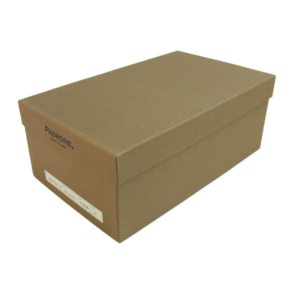 PADRONE パドローネ PU8586-2005-17A NICOLO ハイスタンダードライン ダービー レザー プレーントゥ シューズ ブラウン系 42【中古】