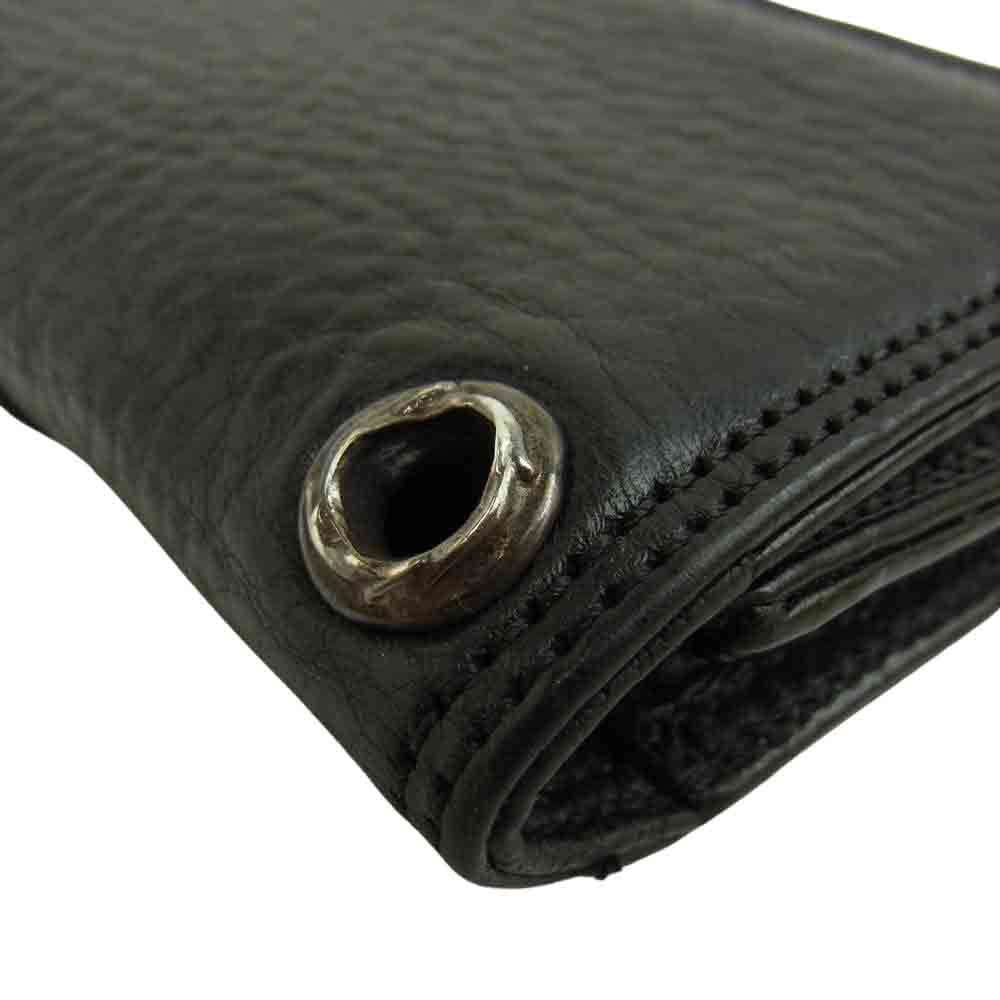 CHROME HEARTS クロムハーツ(原本無) GRMT クロスパッチ カードケース ブラック系【中古】