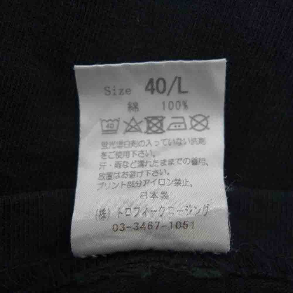 トロフィークロージング バックプリント ポケット Tシャツ ブラック ブラック系 L【中古】