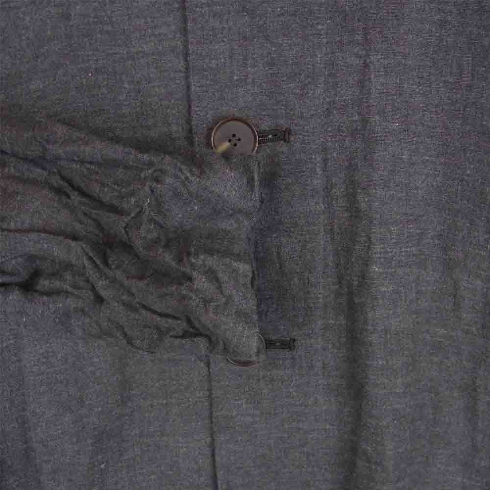 ユウタマツオカ 22SS 22S06lcbr brown long shirt coat リネン100% 麻 ロング シャツ コート グレイッシュブラウン系 2【新古品】【未使用】【中古】