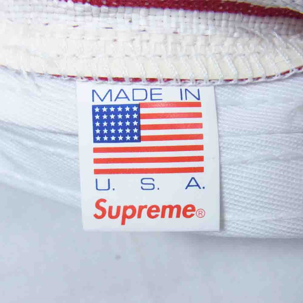 Supreme シュプリーム 19SS Raffia Woven Logo Camp Cap ラフィア ウーブンロゴ キャンプキャップ ホワイト系【中古】