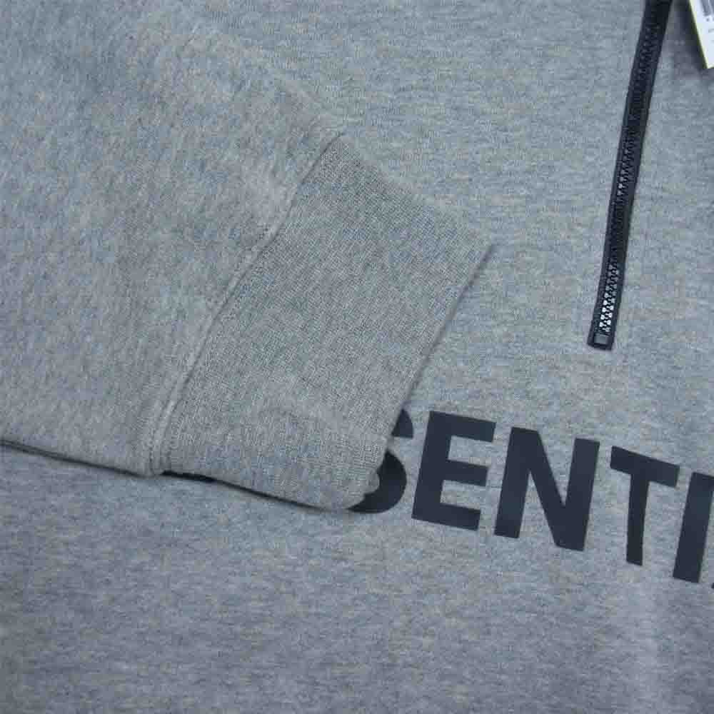 FEAR OF GOD フィアオブゴッド 20AW Essentials エッセンシャルズ Half Zip ハーフ ジップ スウェット グレー系 XL【美品】【中古】