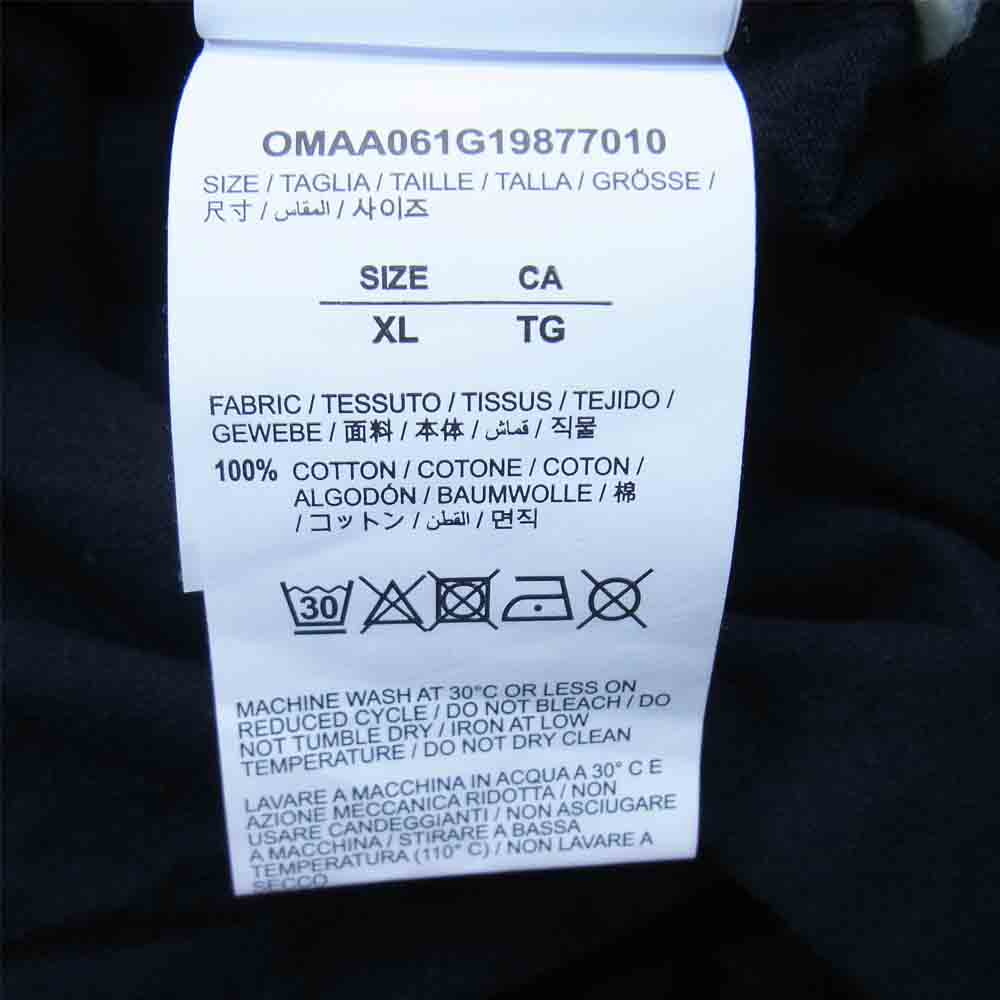 OFF-WHITE オフホワイト × UNDERCOVER アンダーカバー OMAA061G19877010 19AW UC SKELETON DART S/S T-SHIRT プリント Tシャツ ブラック系 XL【中古】