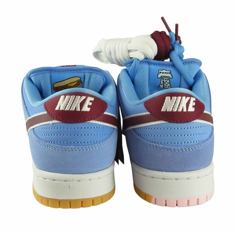NIKE ナイキ DQ4040-400 SB DUNK LOW PRM Valor Blue and Team Maroon ダンク ロー  ライトブルー系 27㎝【新古品】【未使用】【中古】