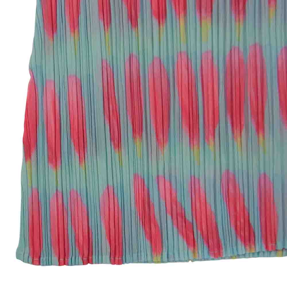 PLEATS PLEASE プリーツプリーズ イッセイミヤケ PP06-JH222 プリーツ加工 花びら 総柄 ノースリーブ ロング ワンピース ピンク ピンク系 2【美品】【中古】