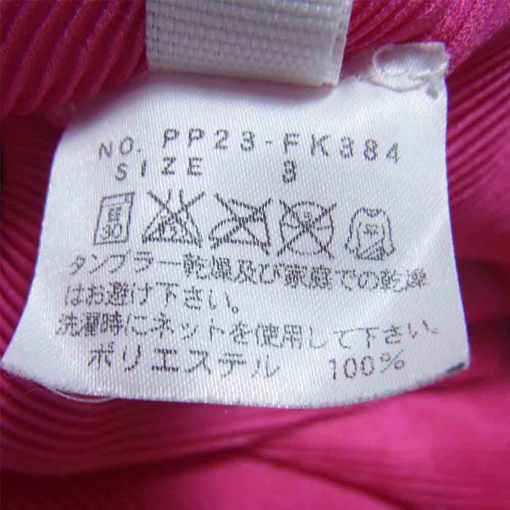 PLEATS PLEASE プリーツプリーズ イッセイミヤケ PP23-HK384 プリーツ加工 細プリーツ ハイネック ノースリーブ カットソー ピンク系 3【美品】【中古】