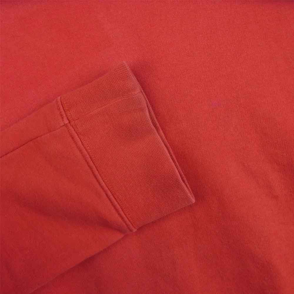 RAF SIMONS ラフシモンズ TO THE ARCHIVES トゥーザ アーカイブス バック プリント サイド ジップ スウェット レッド系 M【中古】