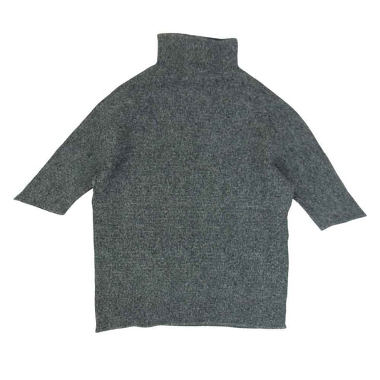 イッセイミヤケ プリーツ PP68FK805 ボックスプリーツ ボトルネック カットソー 半袖 グレー グレー系 3【美品】【中古】