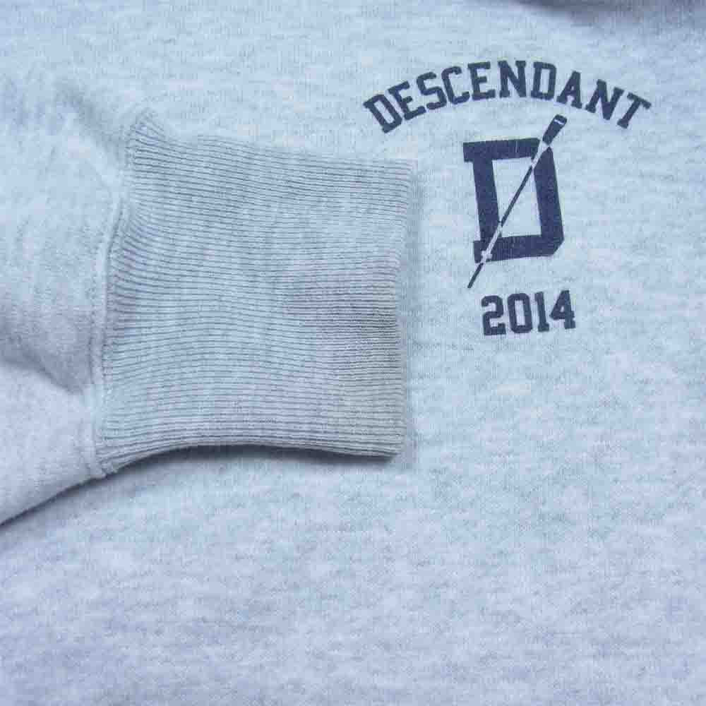 DESCENDANT ディセンダント ROO STAND COLLOR SWEATSHIRT スタンドカラー スウェット シャツ グレー系 3【中古】
