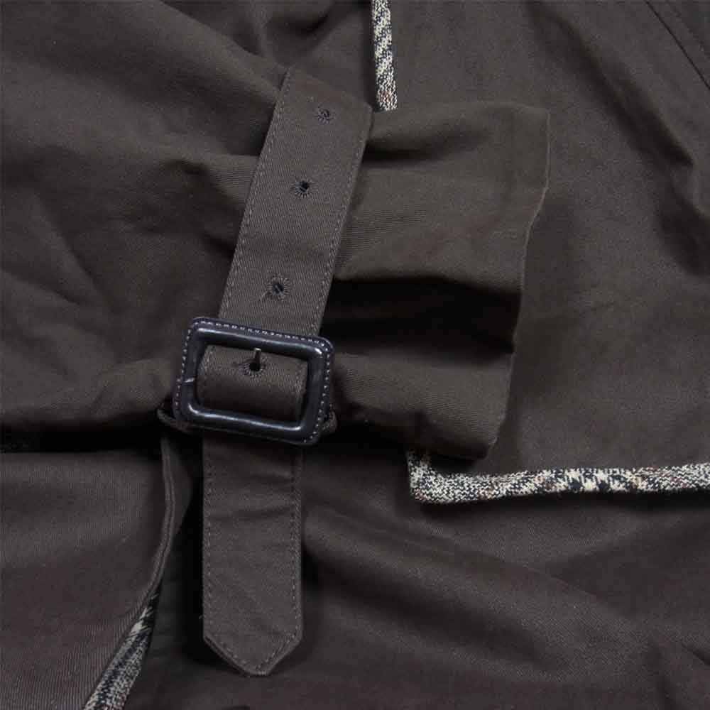 アメリ REVERSIBLE TRENCH COAT リバーシブル ファブリック 切替 トレンチコート ブラウン系 F【中古】
