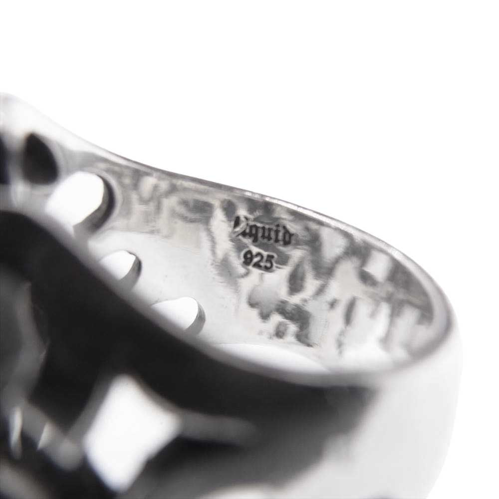 ARGENT GLEAM アージェントグリーム LIQUID リキッド トライバルスカル リング シルバー系 18号【中古】