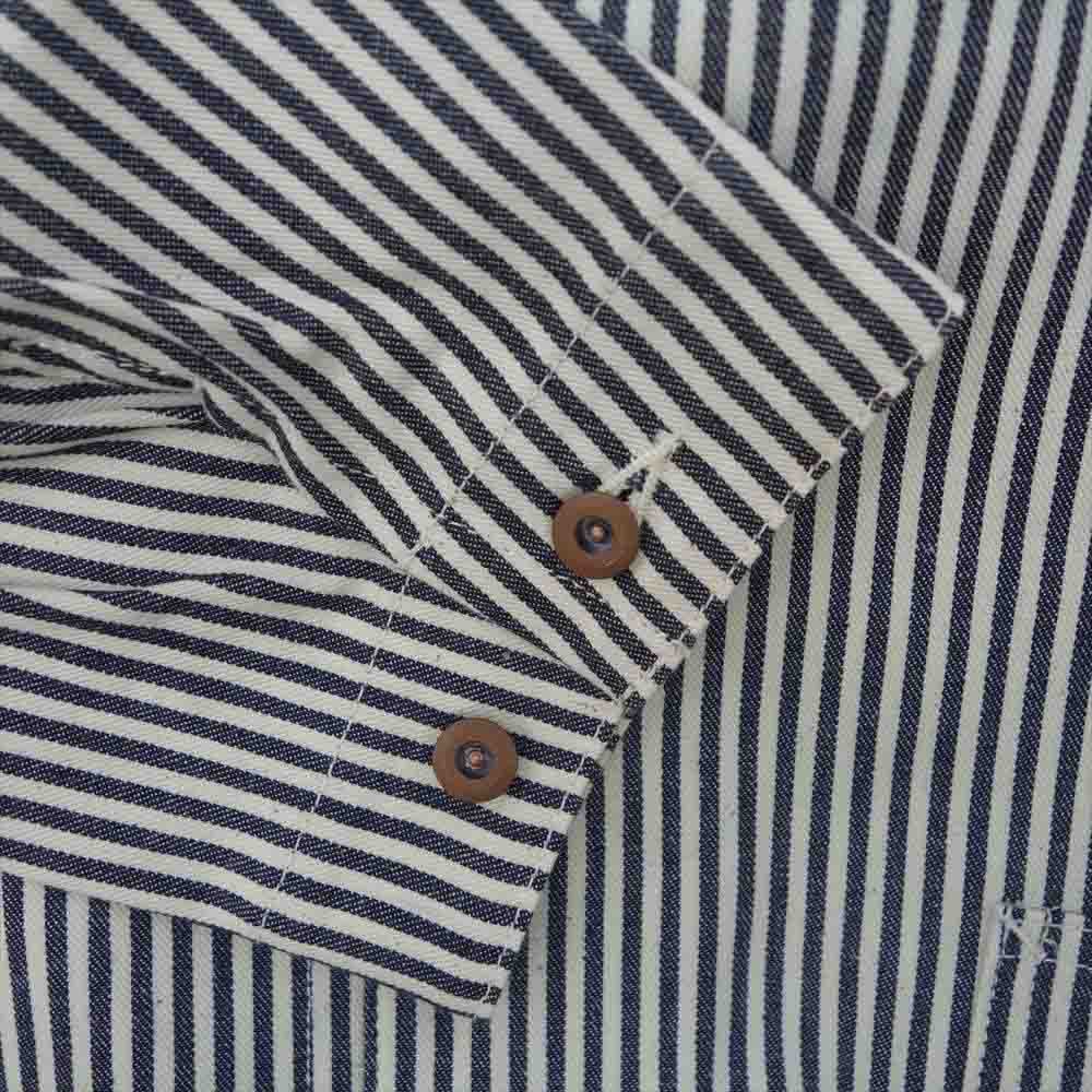 VISVIM ビズビム 22SS 0122105006005 SS COVERALL HICKORY UNWASHED ヒッコリー カバーオール ストライプ 3【新古品】【未使用】【中古】