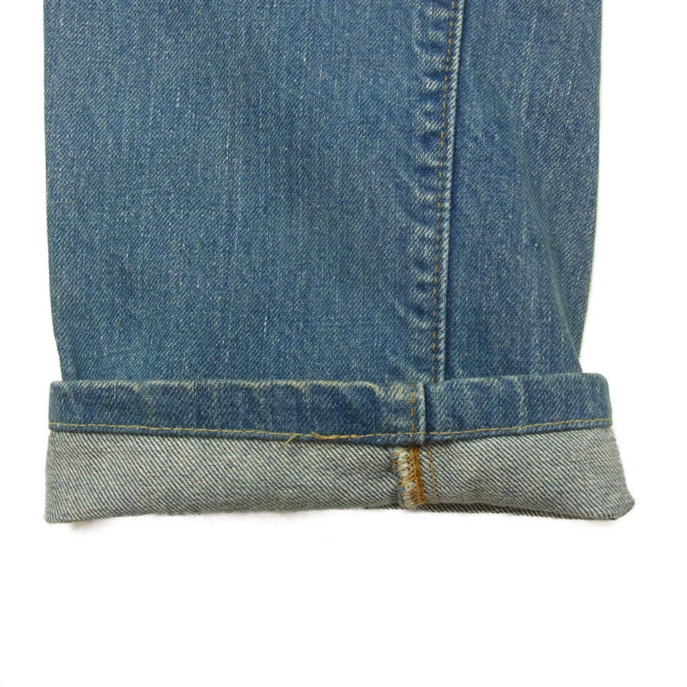 Levi's リーバイス 70s ボタン裏刻印 5 黒カンヌキ スモールe 505 デニム パンツ インディゴブルー系【中古】