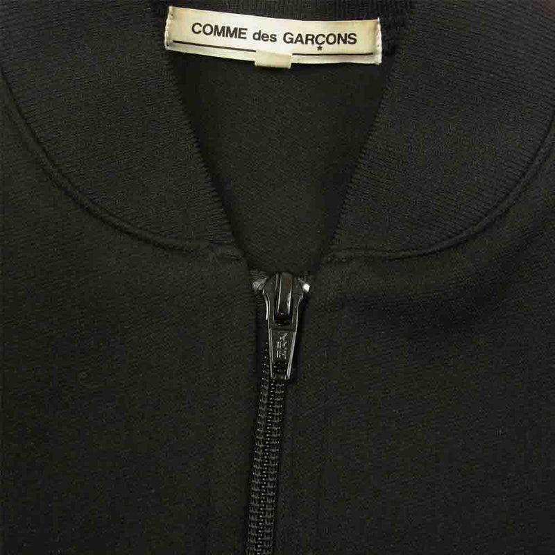 COMME des GARCONS コムデギャルソン OI-T002 本ライン エステルジャージー トラックジャケット ブラック系 L【中古】
