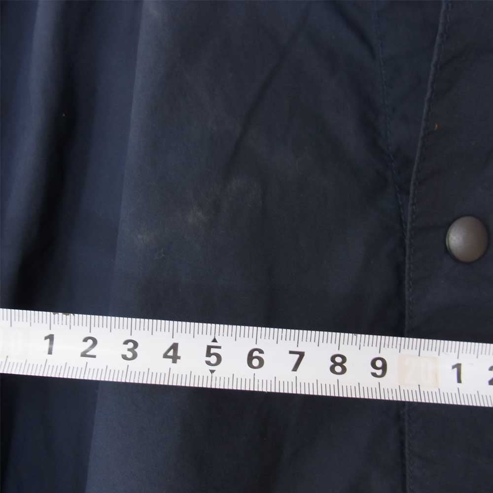 PORTER CLASSIC ポータークラシック 22SS POPLIN GATHERED JACKET ポプリン ギャザー シャツ ジャケット ネイビー系 2【美品】【中古】
