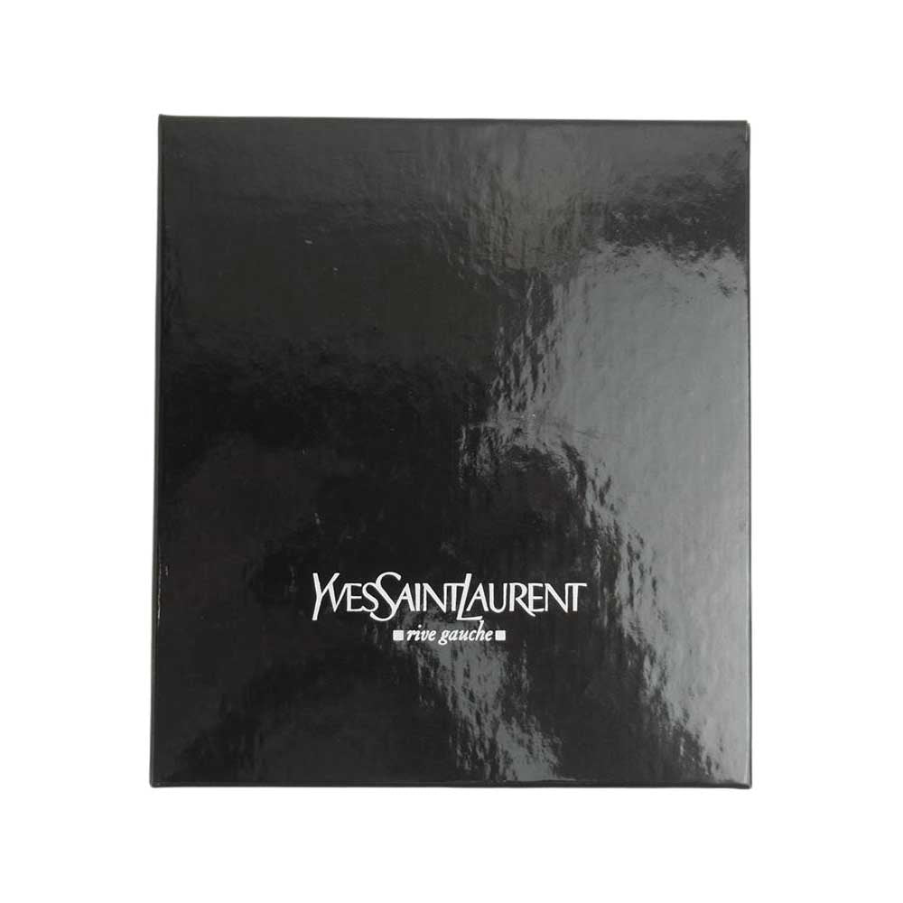 YVES SAINT LAURENT イヴサンローラン 2つ折り 財布 ブラック系【中古】