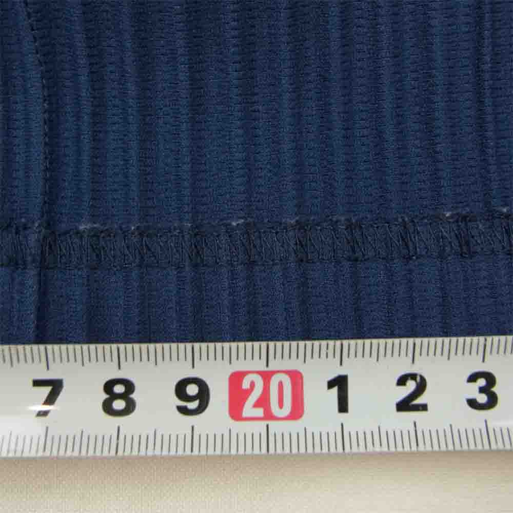 ISSEY MIYAKE イッセイミヤケ HOMME PLISSE オムプリッセ HP21JJ111 プリーツ スタンド カラー シャツ ネイビー系 3【中古】