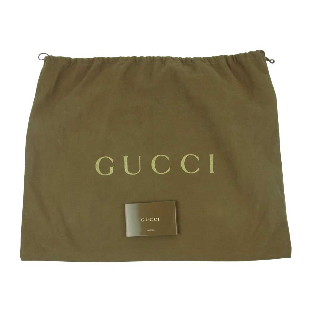 GUCCI グッチ 189899 GGプラス スプリーム PVC レザー ブリーフケース トート バッグ オフホワイト系 ブラウン系【中古】