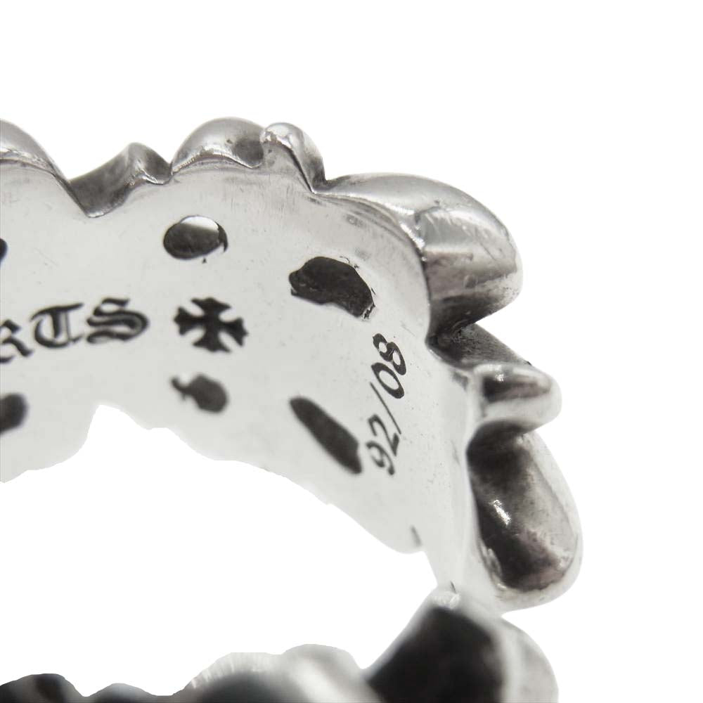 CHROME HEARTS クロムハーツ(原本無) ダブルフローラルクロス シルバー系 18号【中古】