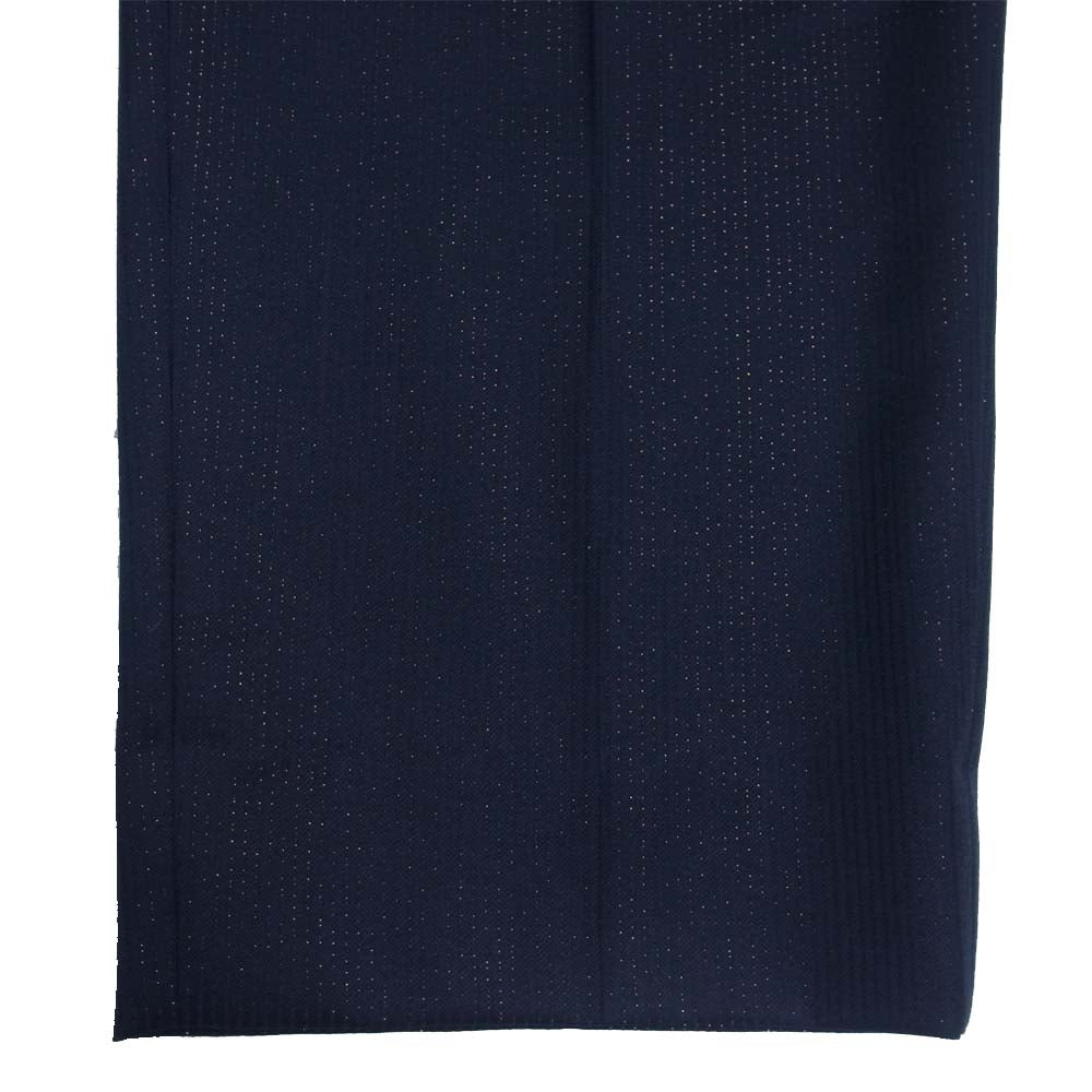 WACKO MARIA ワコマリア PLEATED TROUSERS DORMEUIL ラメ ストライプ タック トラウザーズ パンツ ブラック系 L【美品】【中古】