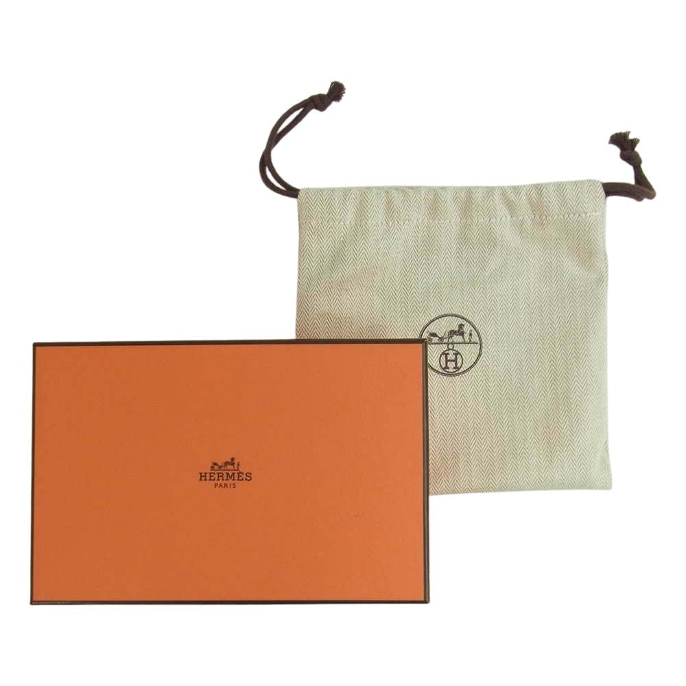 HERMES エルメス コンスタンス スリム Z刻印 ヴォーエプソン レザー ブラック シルバー金具 ウォレット ブラック系【極上美品】【中古】