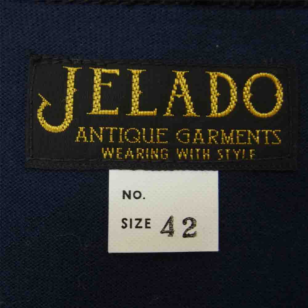 JELADO ジェラード Keepers Tee ボーダー Tシャツ ネイビー系 42【美品】【中古】