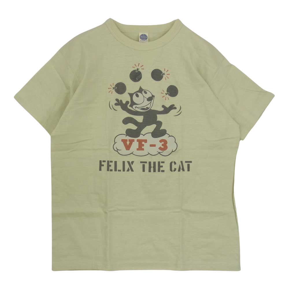 TOY'S McCOY トイズマッコイ TMC1549 FELIX THE CAT VF-3 フィリックス Tシャツ イエロー系 XL【美品】【中古】