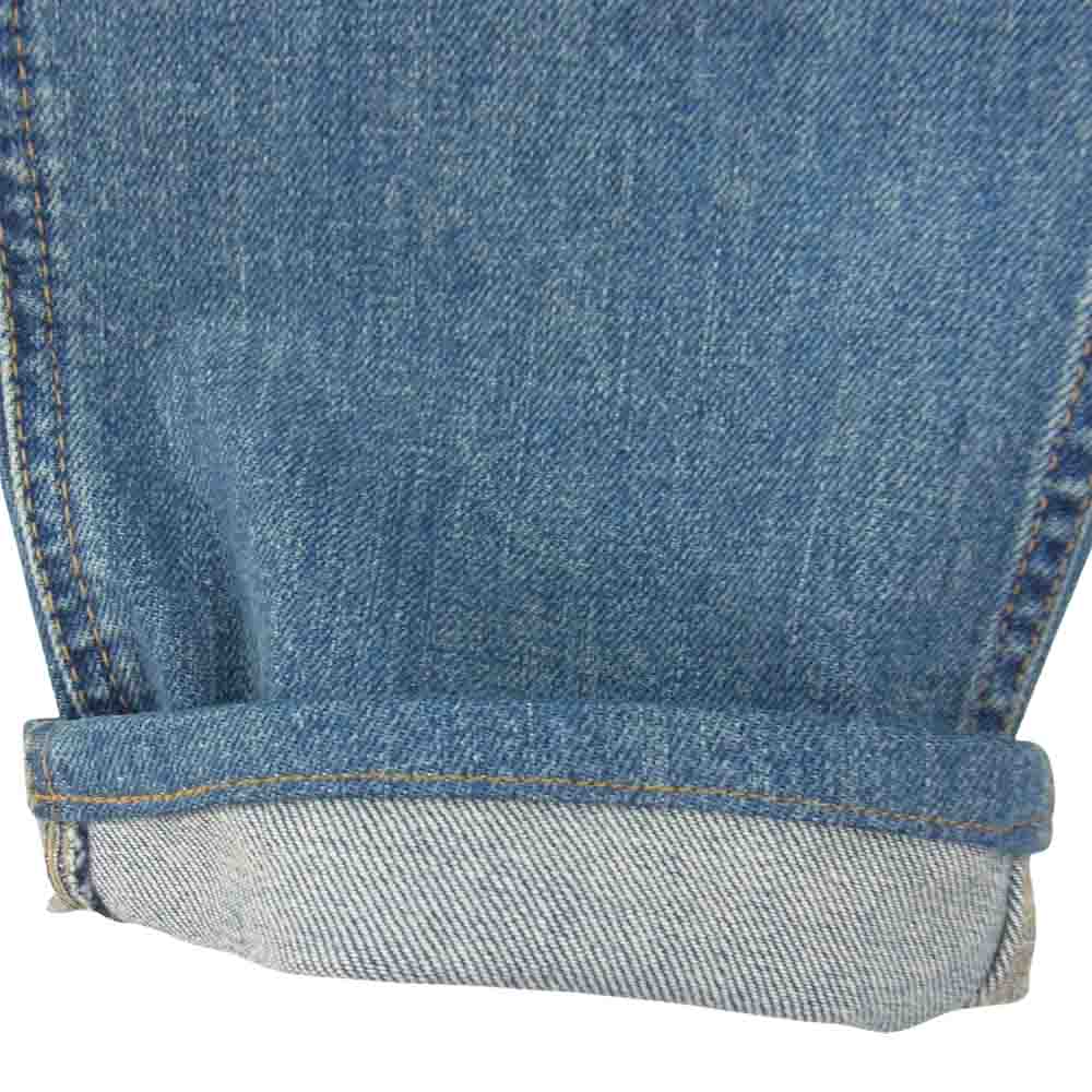 CELINE セリーヌ M_SK_005 N354 640E 07UW ジャパンタグ ヴィンテージ加工 スリムテーパード ストレッチ デニムパンツ インディゴブルー系 34【中古】