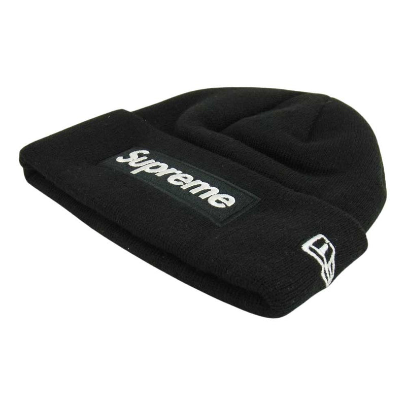supreme box logo ビーニー ブラック 21aw帽子 - ニット帽/ビーニー