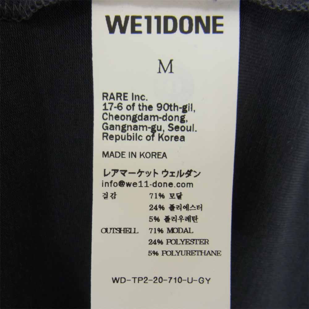 ウェルダン WD-TP2-20-710-U-GY 胸ロゴ モダール エステル Tシャツ グレー系 M【美品】【中古】