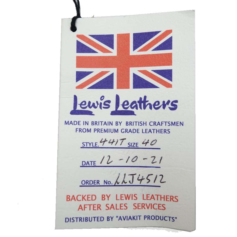 Lewis Leathers ルイスレザー 441T 限定 CYCLON TF THIN HORSEHIDE サイクロン シン ブラック ホース レザー ライダース ジャケット ブラック系 40【新古品】【未使用】【中古】