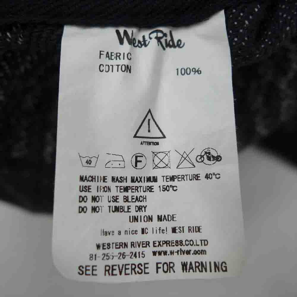 WEST RIDE BLACK SHADOW RUG VEST ラグ ベスト ブラック系 XL【美品】【中古】