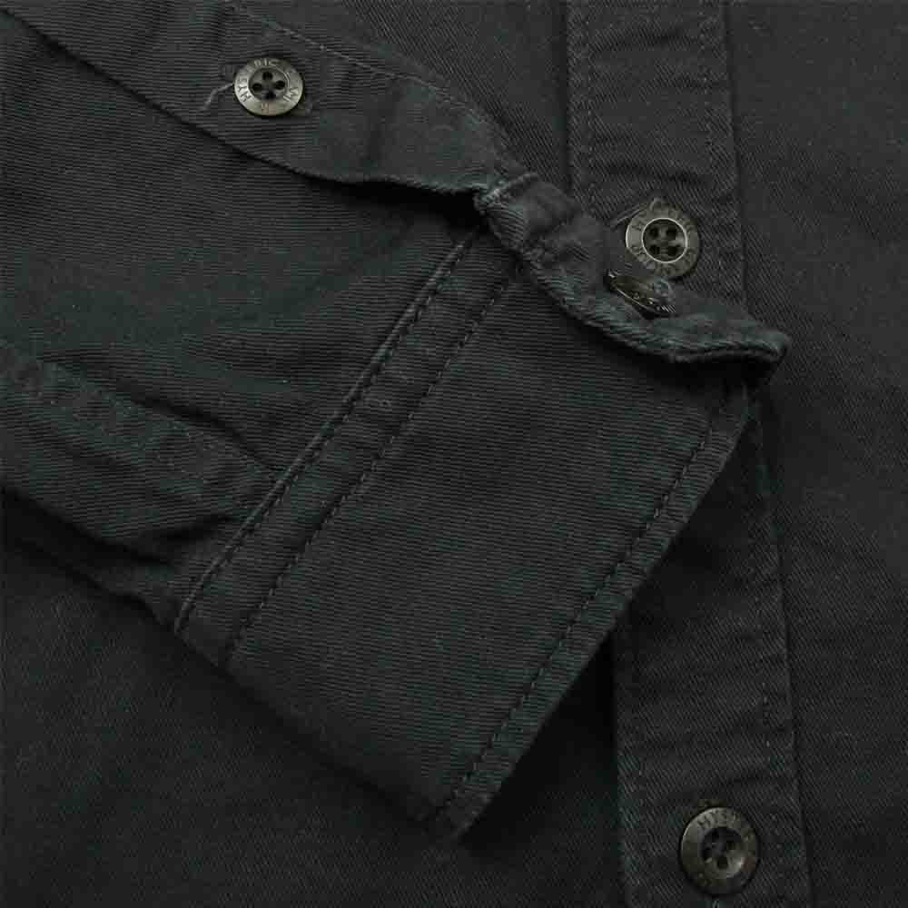 HYSTERIC GLAMOUR ヒステリックグラマー 02201AH17 ミリタリー ワッペン シャツ ブラック系 L【中古】