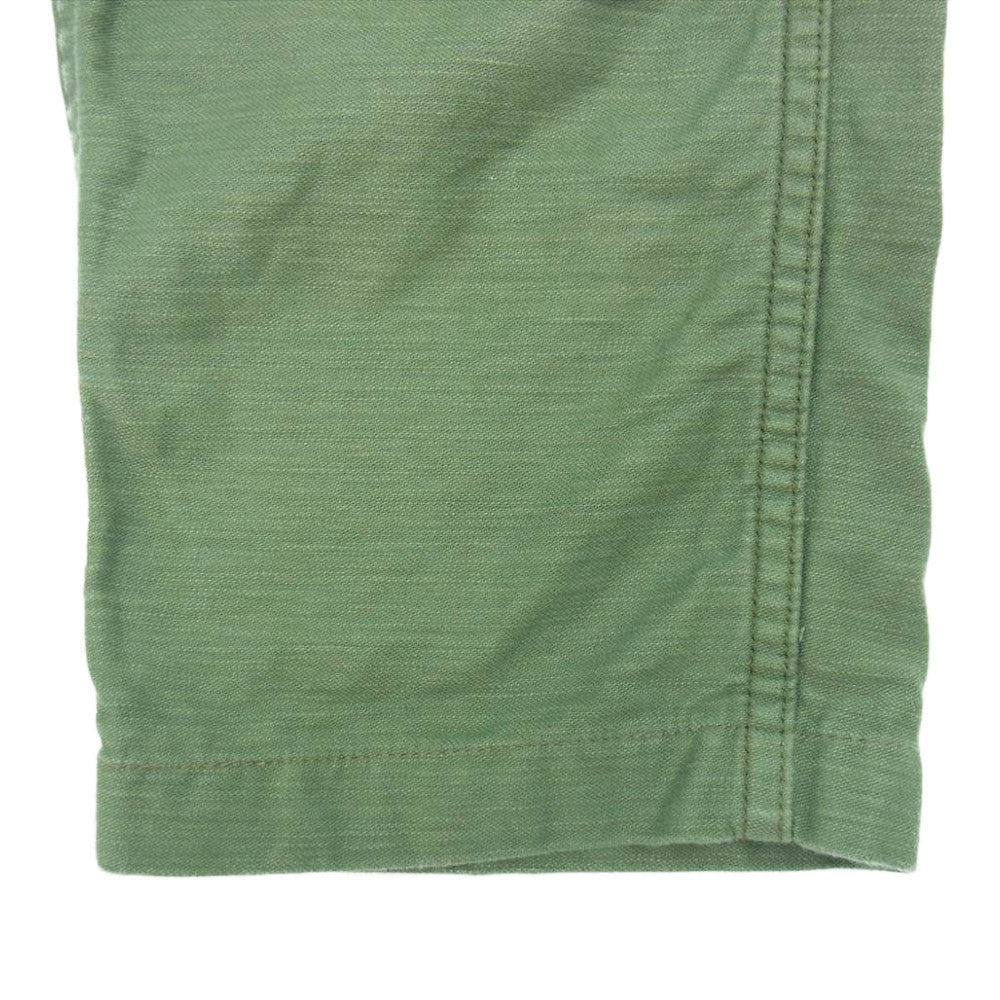 orSlow オアスロウ ベイカー ファティーグ パンツ コットン 日本製 カーキ系 L【中古】