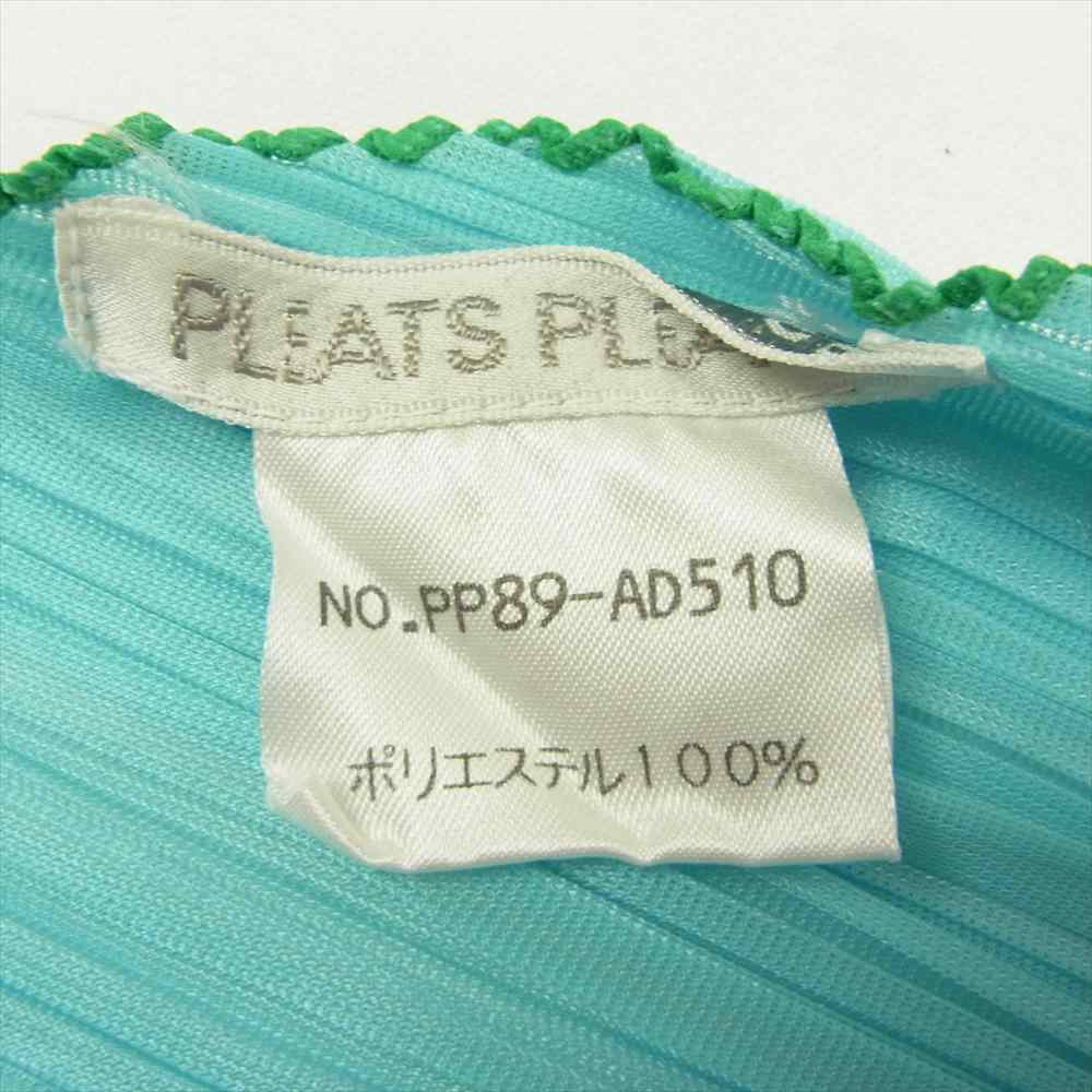 PLEATS PLEASE プリーツプリーズ イッセイミヤケ PP89-AD510 プリーツ加工 スカーフ ブルー ブルー系【美品】【中古】