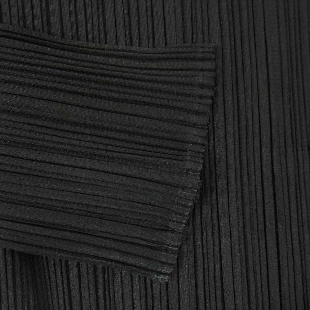 PLEATS PLEASE プリーツプリーズ イッセイミヤケ PP04-JD623 プリーツ加工 カーディガン 長袖 ブラック ブラック系 3【美品】【中古】
