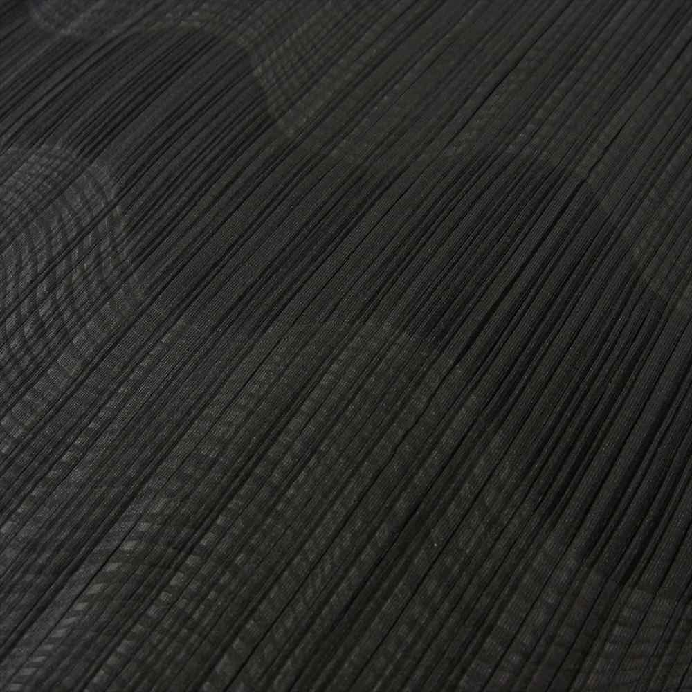 PLEATS PLEASE プリーツプリーズ イッセイミヤケ PP94-JH632 プリーツ加工 ウェーブ柄 ノースリーブ サイドスリット ロング ワンピース ブラック系 3【美品】【中古】