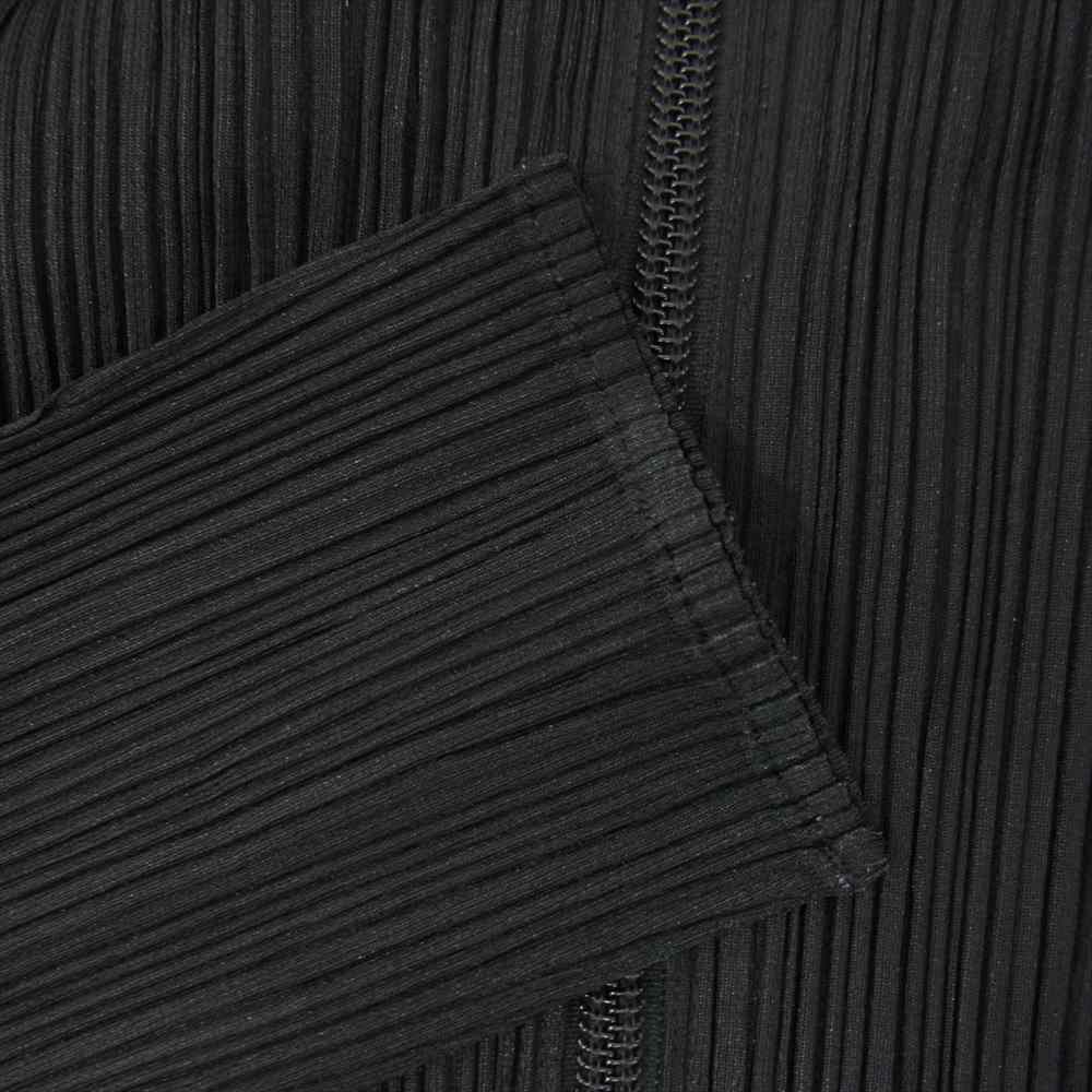 PLEATS PLEASE プリーツプリーズ イッセイミヤケ PP04-JD358 プリーツ加工 ジップ ジャケット ブラック系 3【美品】【中古】