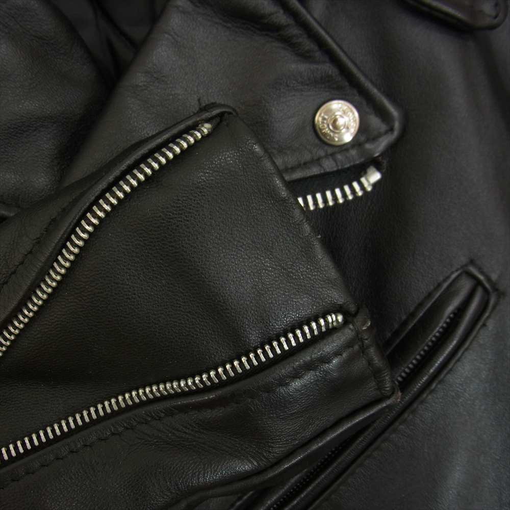 schott ショット DUR O JAC タグ 518 レザー ダブル ライダース ジャケット ブラック系 38【中古】
