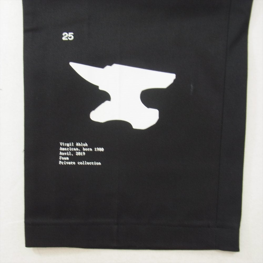 ヴァージルアブロー ICA FOR Work Pant Dickies ディッキーズ プリント ワーク パンツ ブラック系 36【新古品】【未使用】【中古】