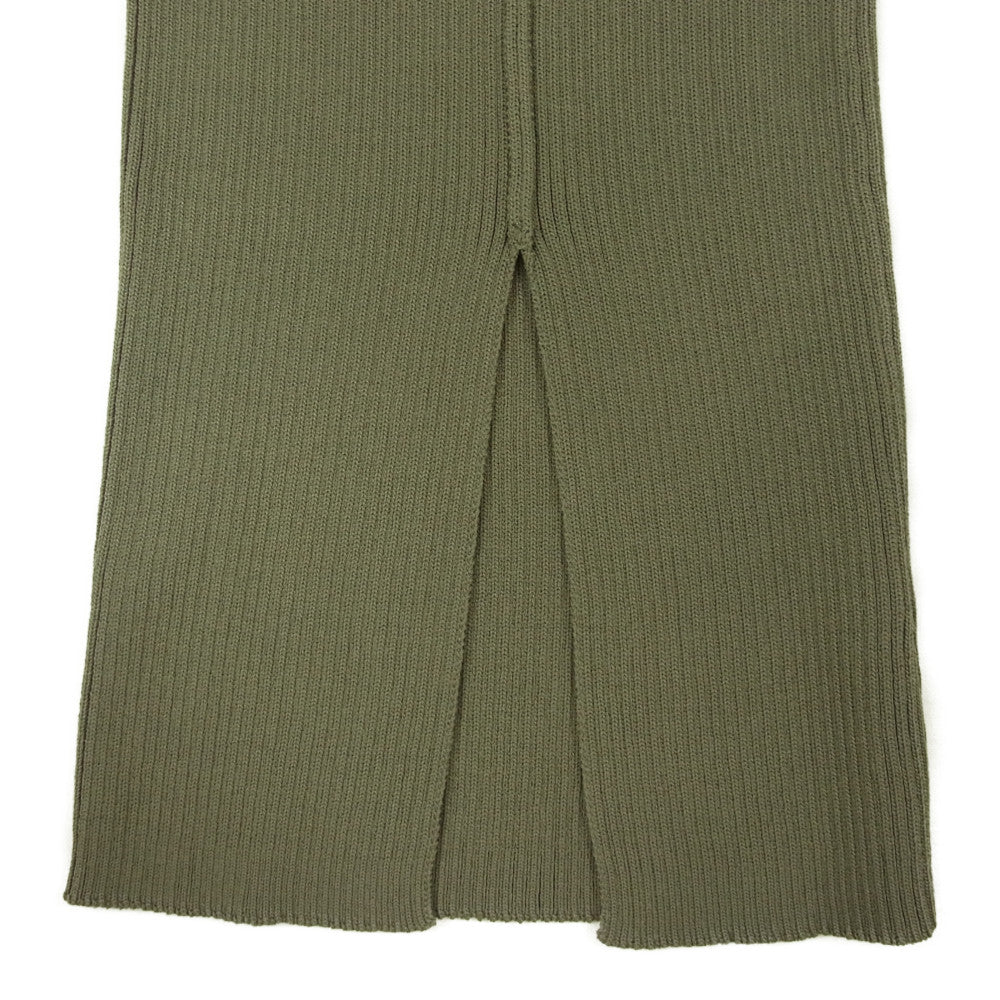 スドーク スリット ニットブーツ カーキ系【中古】