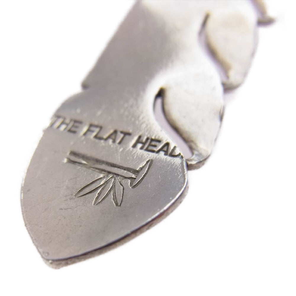 THE FLAT HEAD ザフラットヘッド スモール フェザー ペンダント トップ シルバー系【中古】