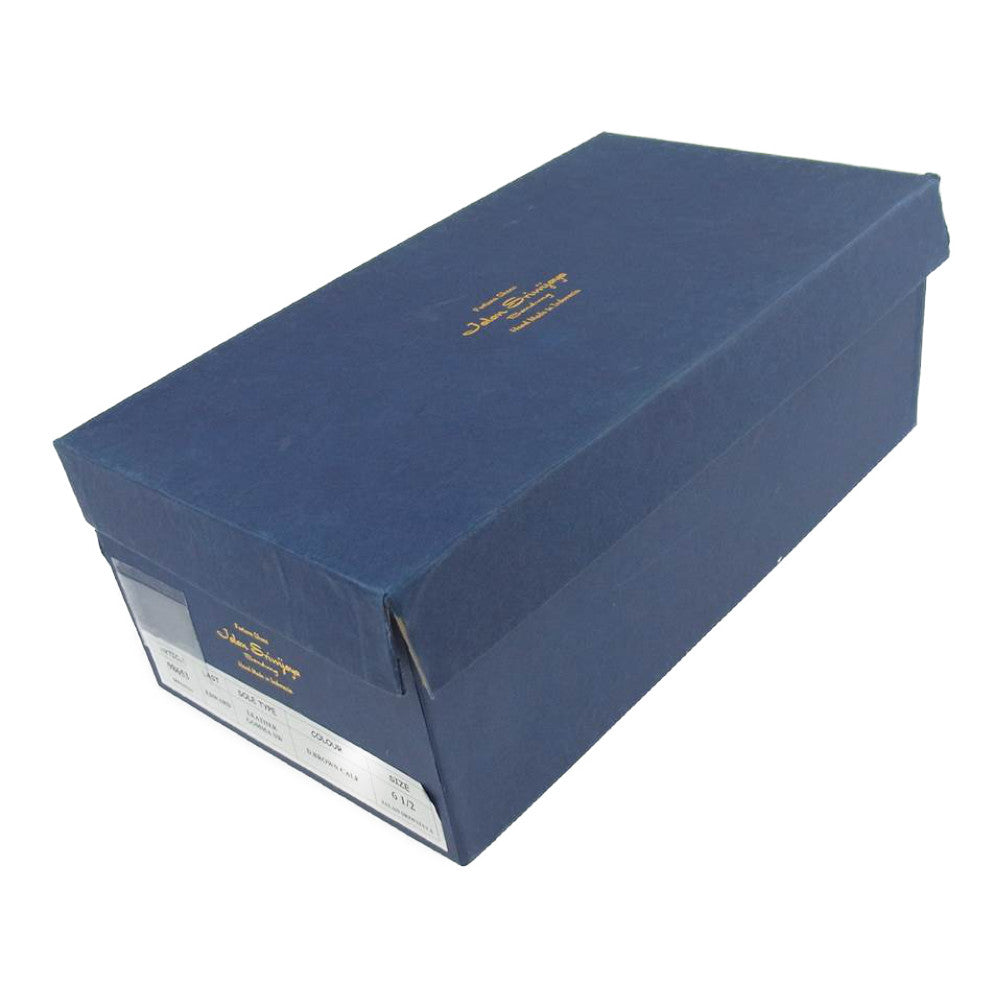 JALAN SRIWIJAYA ジャランスリウァヤ 98653 Uチップ レザーゴンマソール ビジネスシューズ 6.5 ブラウン系 6.5【極上美品】【中古】