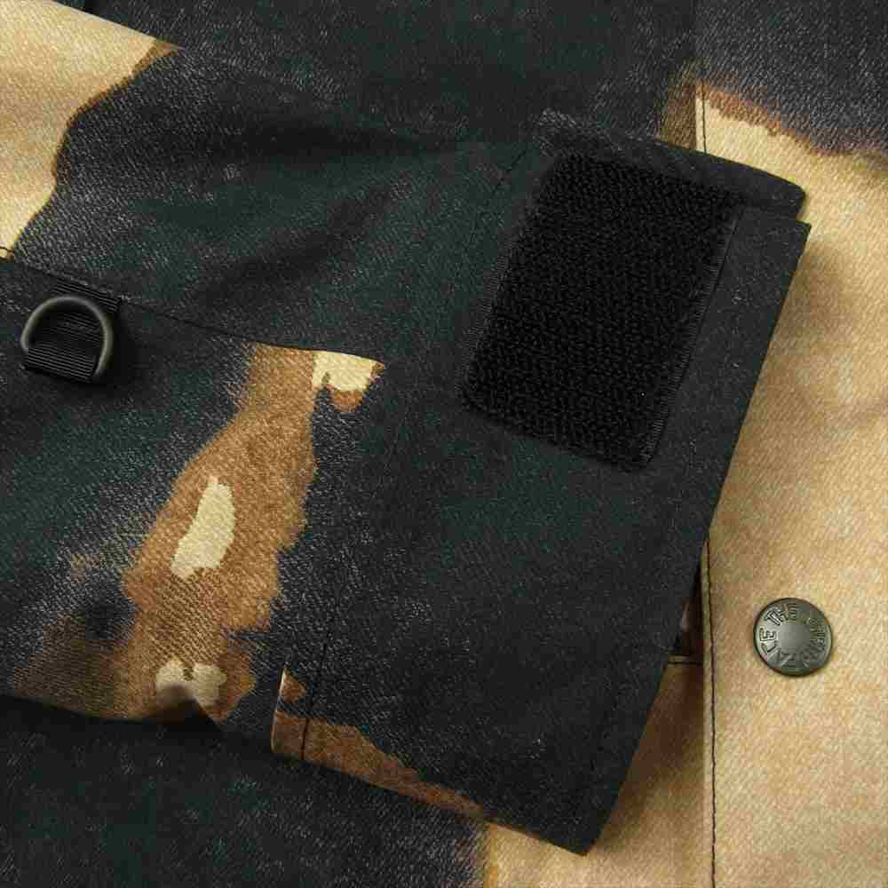 Supreme シュプリーム 21AW NP52100I The North Face Bleached Denim Print Mountain Jacket ノースフェイス ブリーチド デニム マウンテン ジャケット ブラック系 ベージュ系 M【中古】