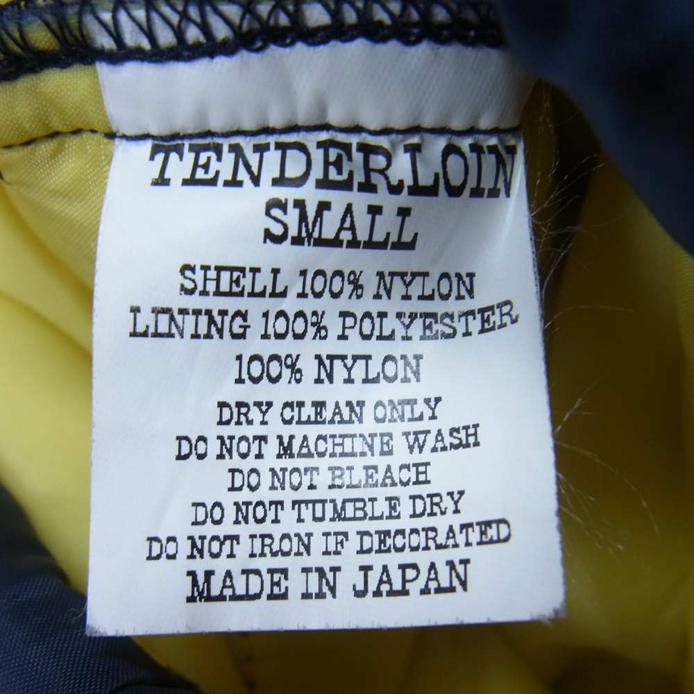TENDERLOIN テンダーロイン T-NRA VEST サークルワッペン ロゴ 中綿 レーシング ベスト ネイビー系 38【中古】