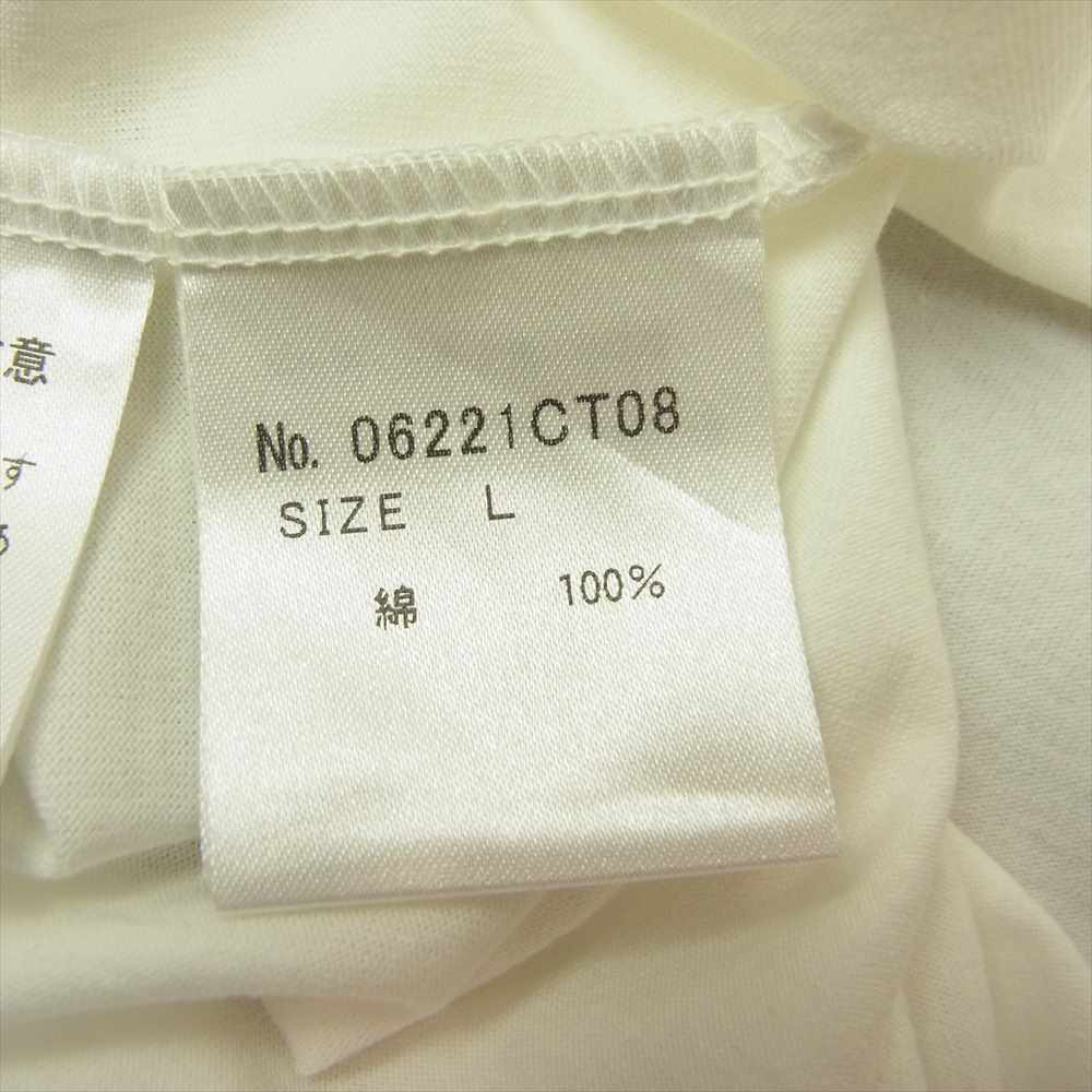 HYSTERIC GLAMOUR ヒステリックグラマー 06221CT08 THE ROLLING STONES ローリング ストーンズ SEPTEMBER セプテンバー 1973 Tシャツ ホワイト系 L【新古品】【未使用】【中古】