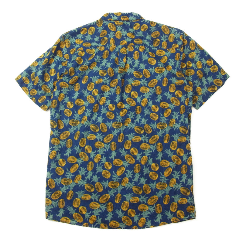 パタゴニア "総柄" コットン ハワイアンアロハシャツ 半袖 サイズ:XL ベージュ