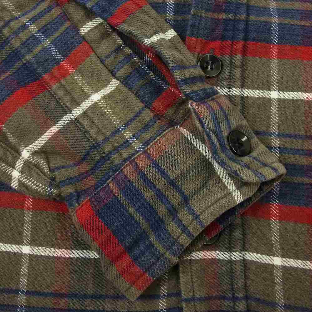 TENDERLOIN テンダーロイン T-HEAVY FLANNEL CHECK SHT ヘビーフランネル チェック シャツ グレー系 XS【中古】